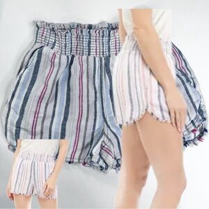 True Craft Soft Blue White Red Shorts XS